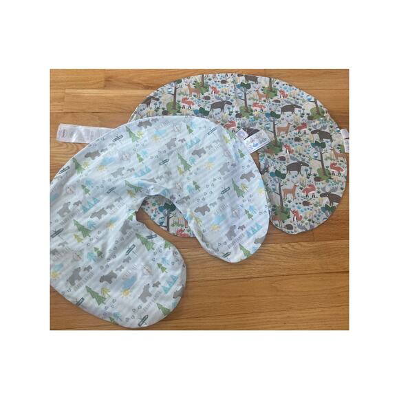 Boppy Other - Two Boppy Nursing Pillow Cover Cases Woodland Forest Happy Campers Bears Nature